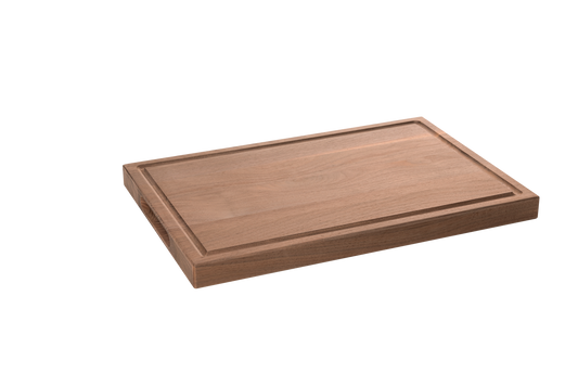 Walnut - BBGH18 - Butcher Block with Juice Groove - 18''x12': Non-oiled / No Logo / 20-49