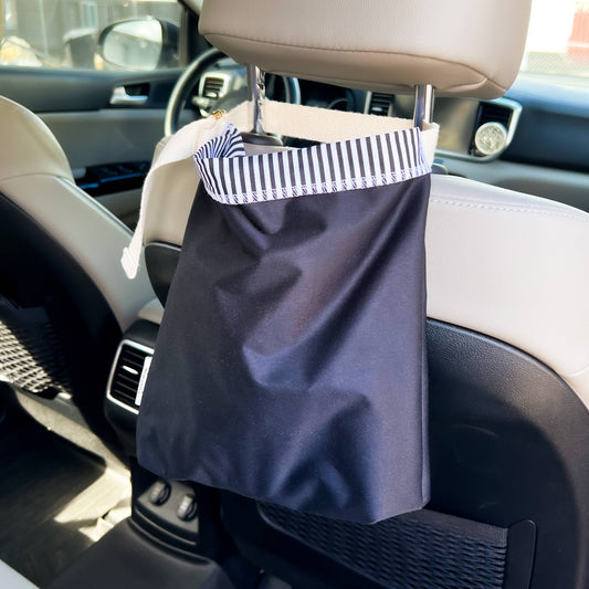 Mini Reusable Trash Bag to Go: Black